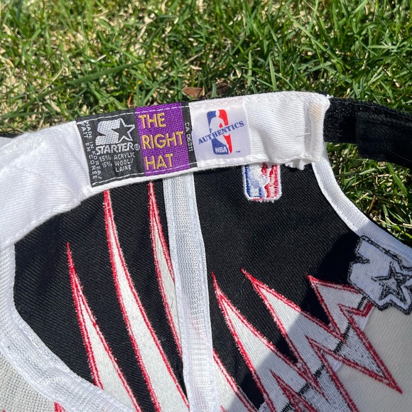 Vintage Chicago Bulls Starter Shockwave Snapback Hat Cap 90s NBA - Picture 5 of 6